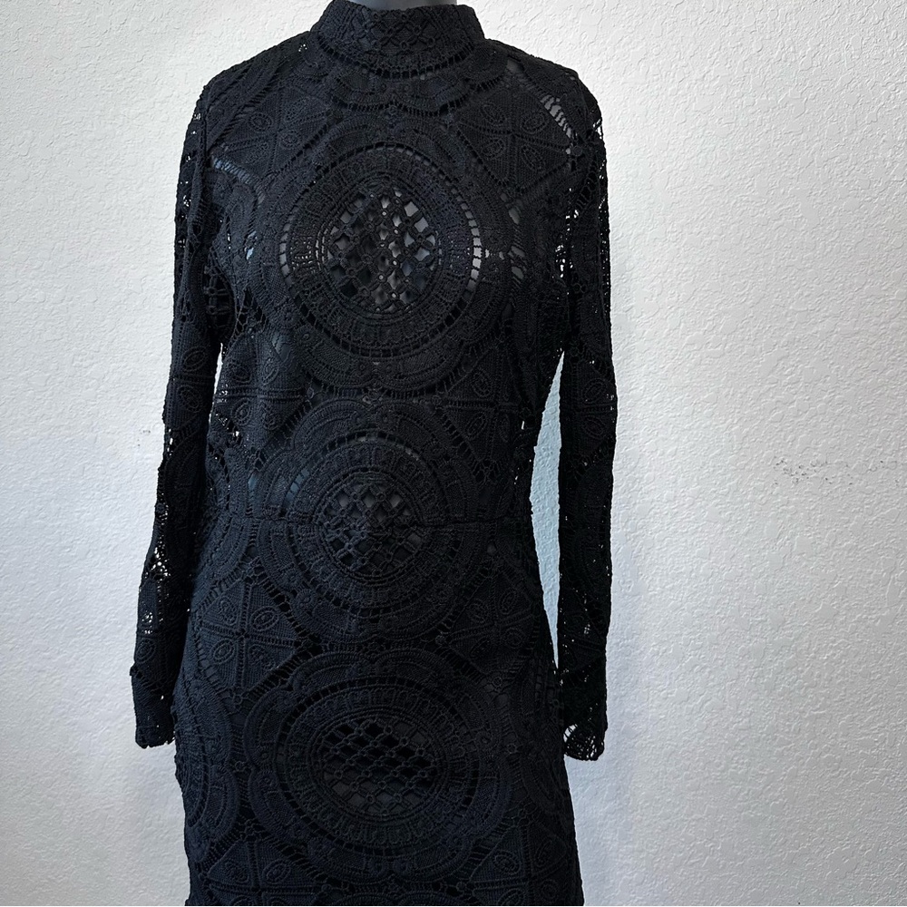 Elegant Black Lace Dress